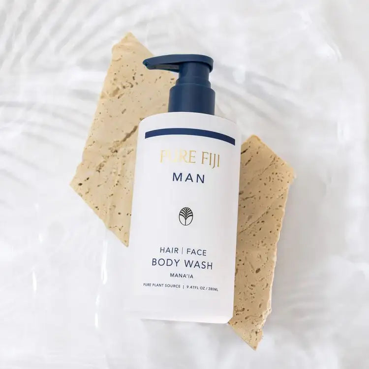 Pure Fiji MAN Hair Face & Body Wash-Mana'ia 280ml