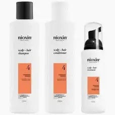 Wella Nioxin 4 Scalp + Hair Thickening System Trial Kit for Damaged Hair with Progressed Thinning