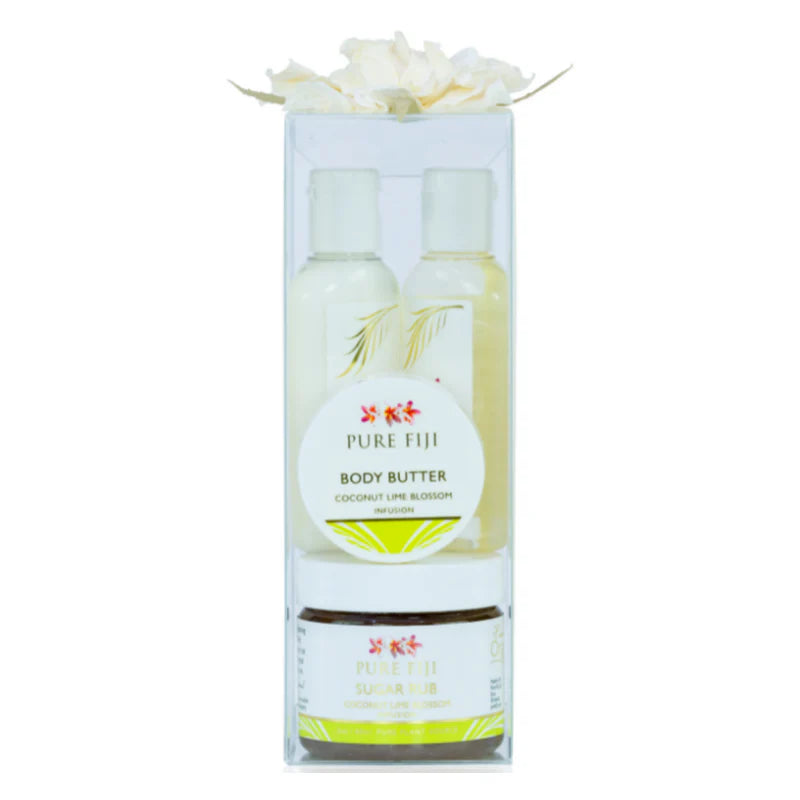 Pure Fiji Glow Spa Box - Lime Blossom