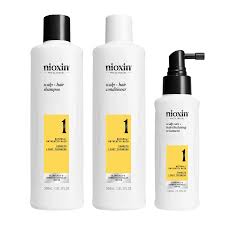 Wella Nioxin Scalp + Hair Thickening System 1 Trial Kit for Natural Hair with Light Thinning